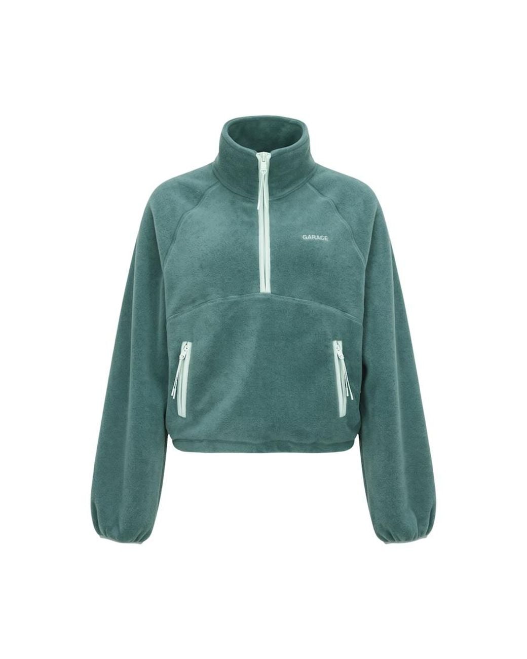 Garage Blue Half Zip Polar Fleece