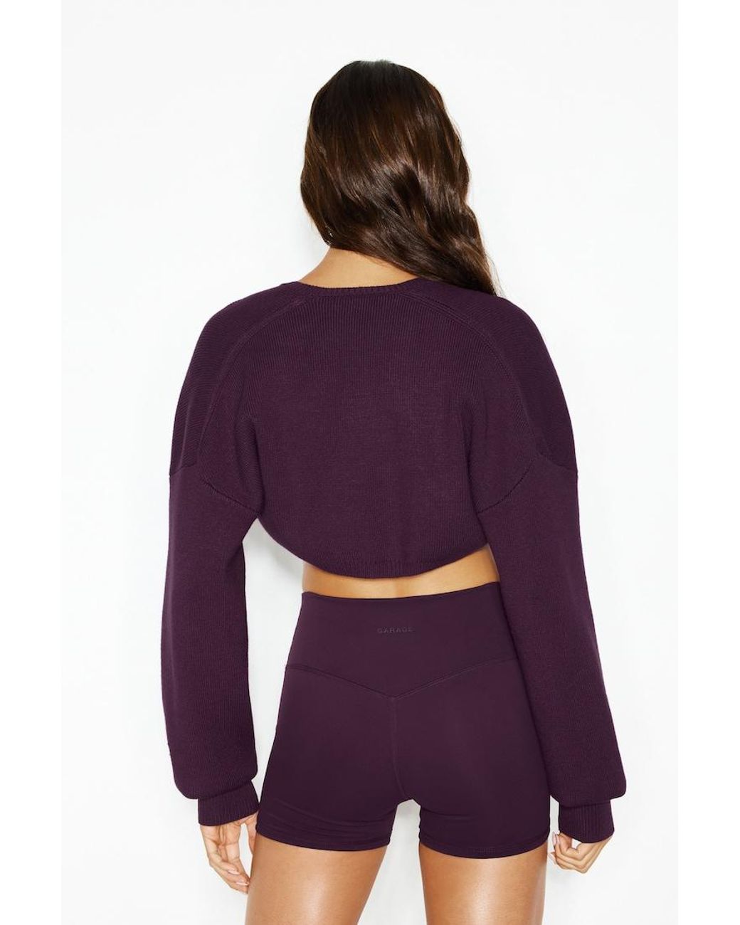 Garage Purple Long Sleeve Shrug Cardigan