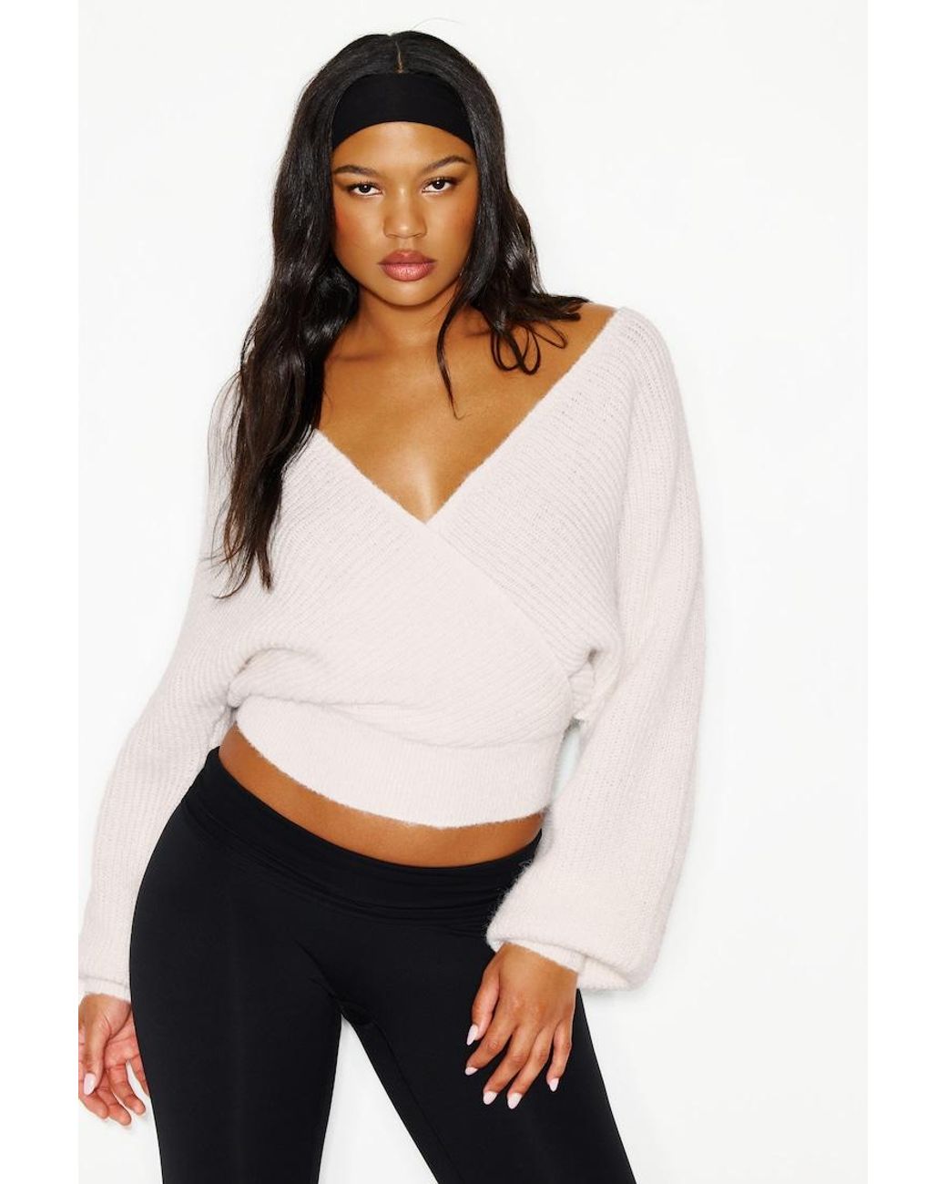 Garage White Wrapped Up Sweater