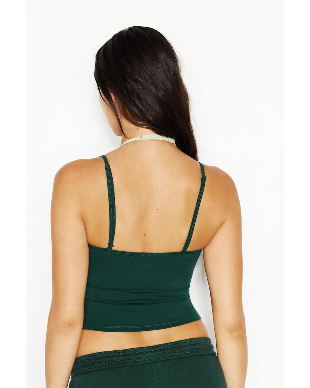 Garage Green Active Layered Tank Top