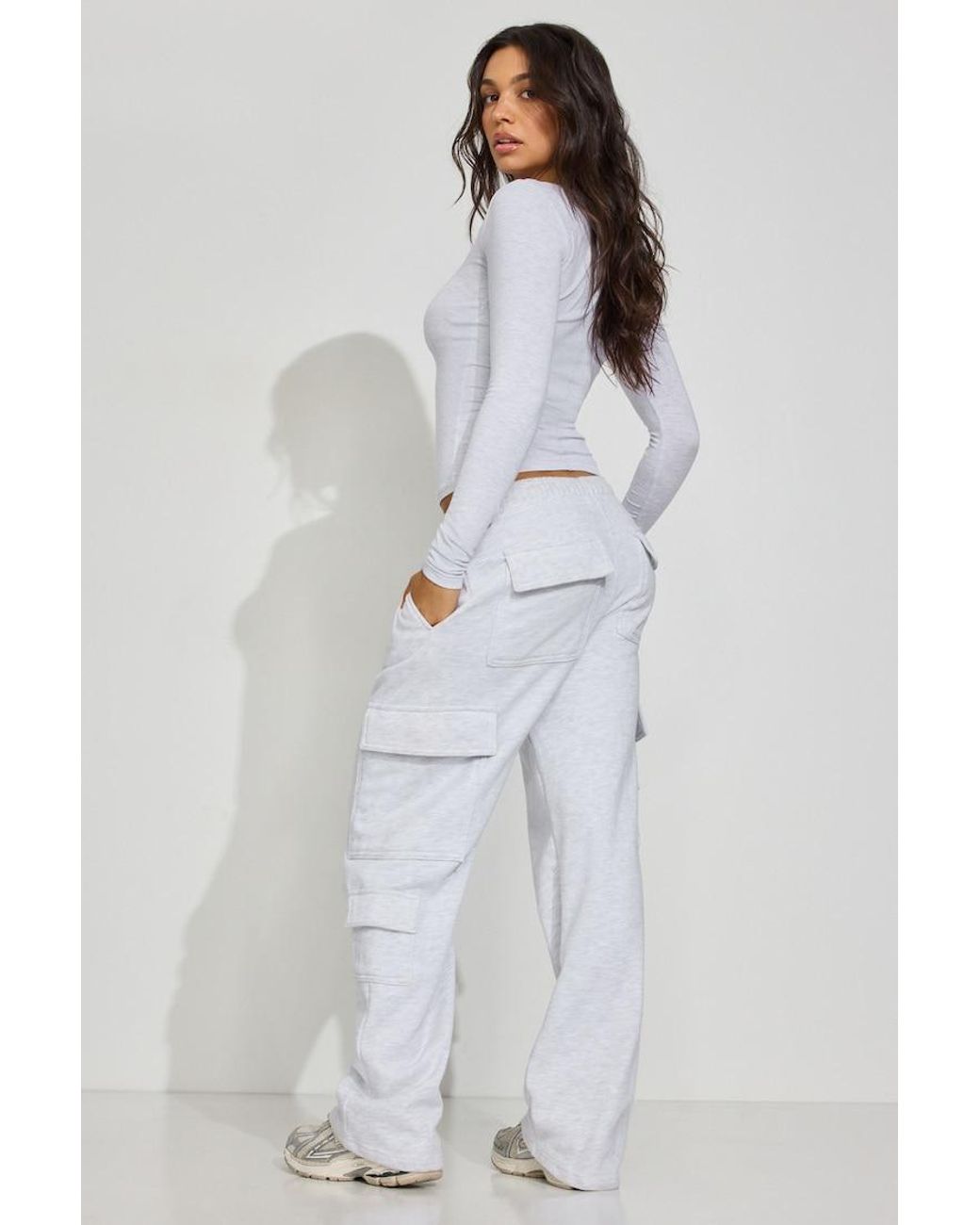 Garage White Ultrafleece Cargo Sweatpants