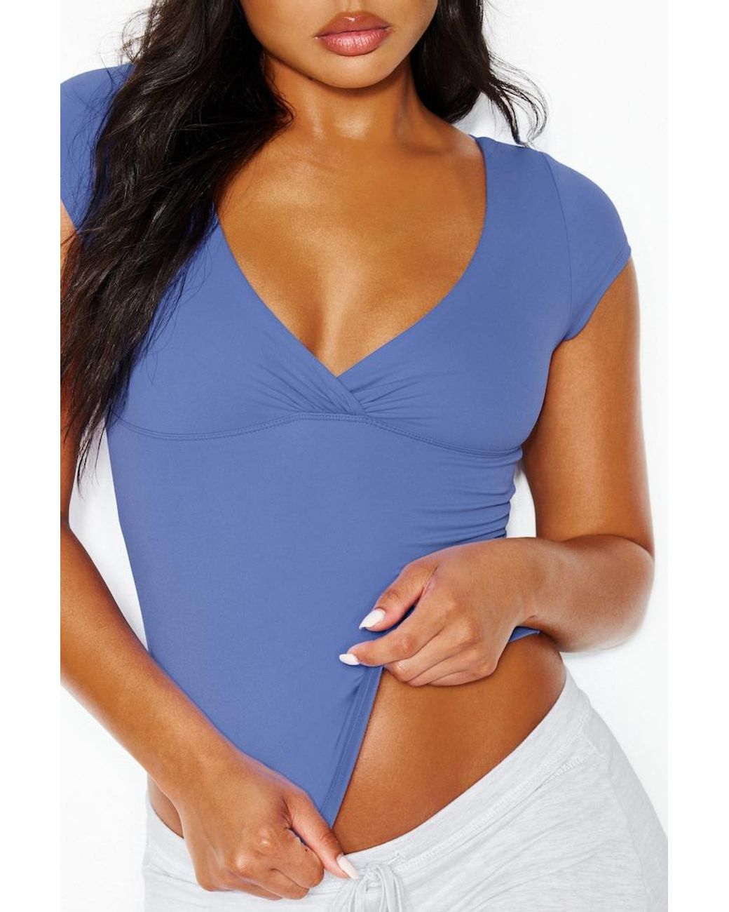 Garage Blue Sleek Crossover T-Shirt