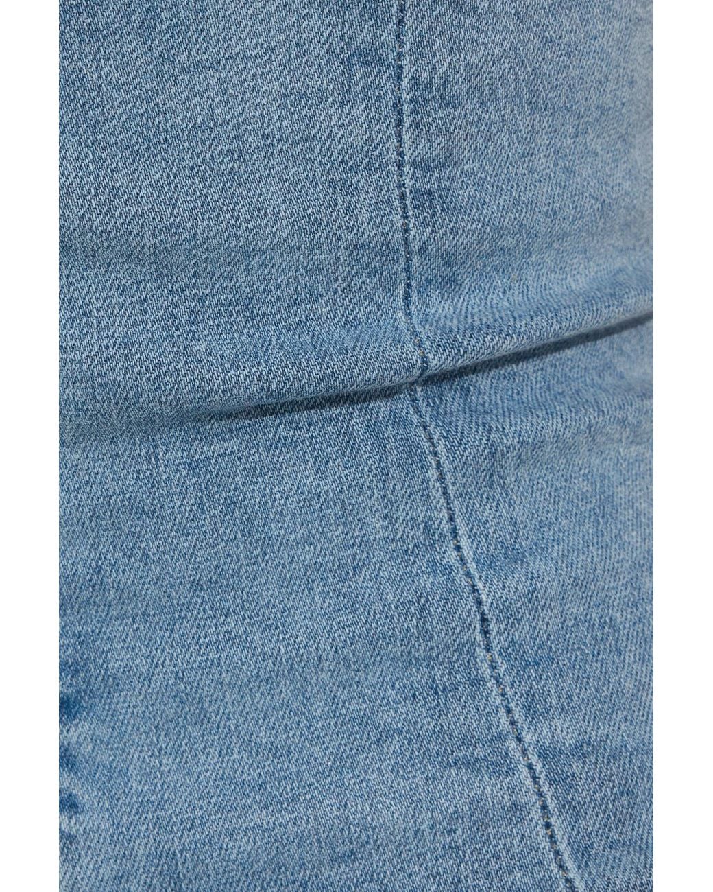 Garage Halter Denim Dress in Blue | Lyst