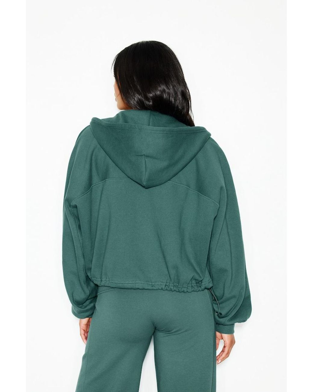 Garage Blue Cocoon Zippie With Bungee Drawstring