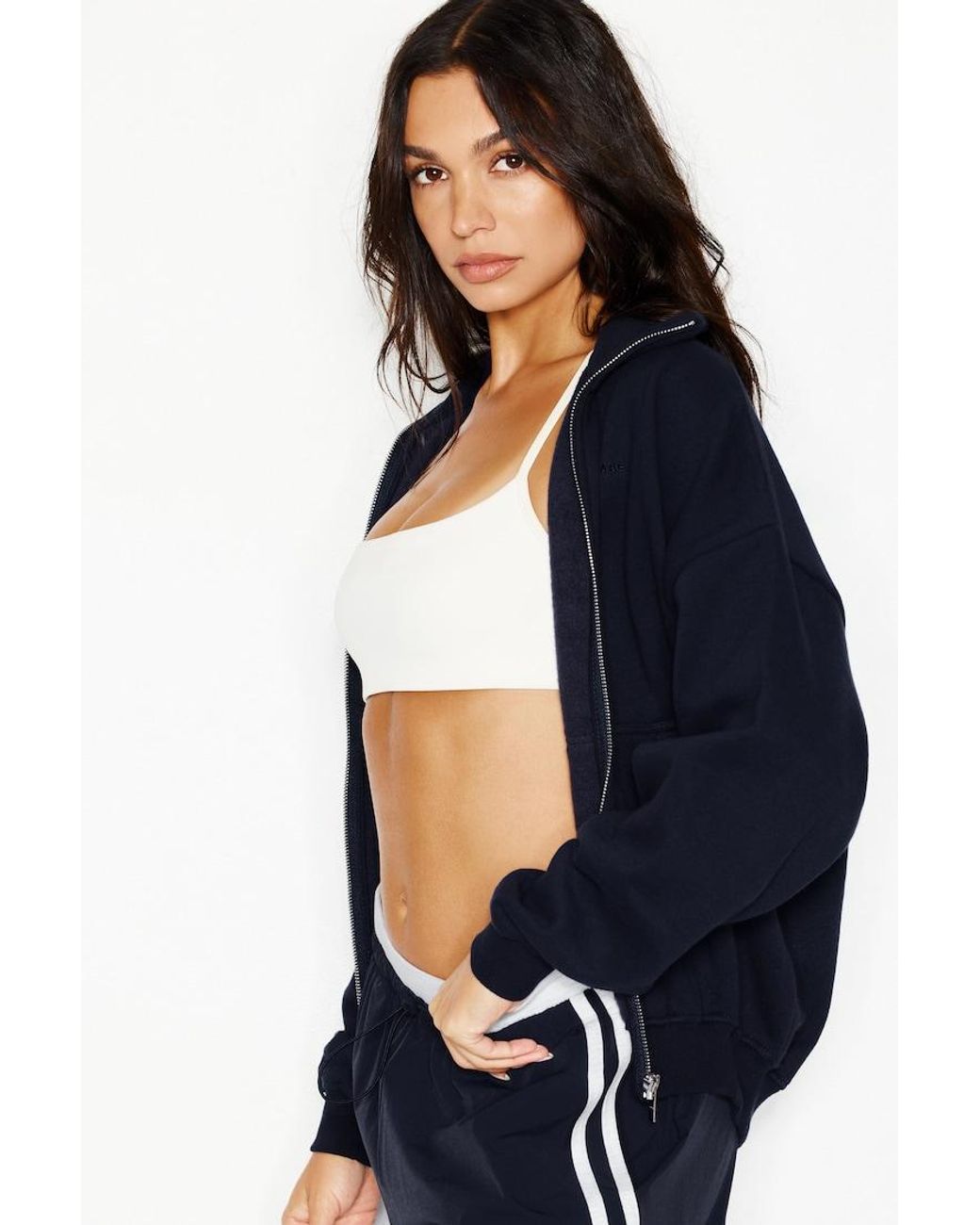 Garage Blue Ultrafleece Mockneck Full Zip Sweatshirt