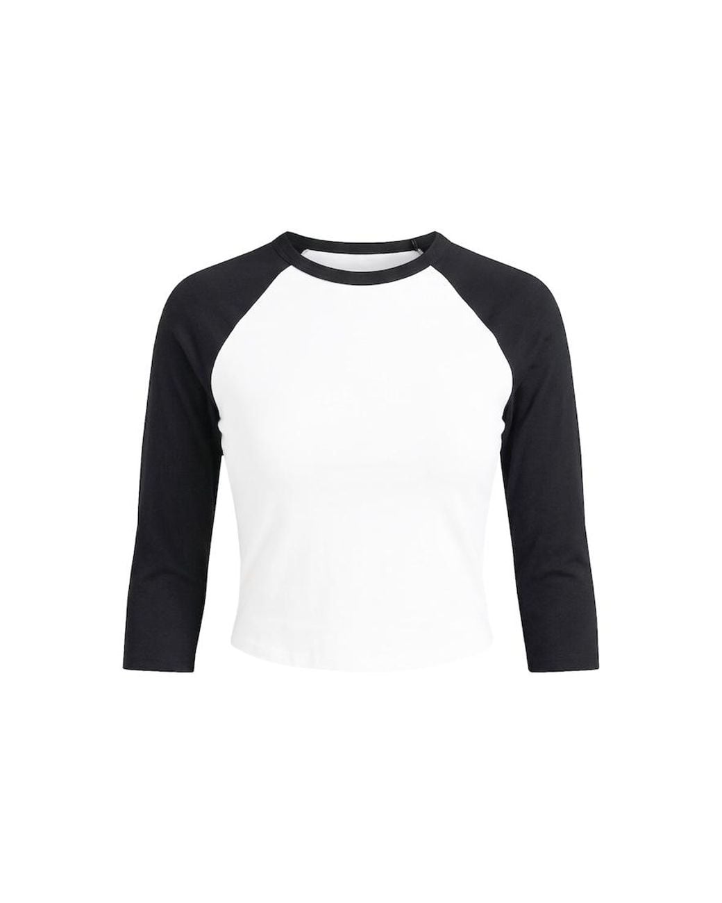 Garage Black Raglan Baseball 3/4 Sleeve Top
