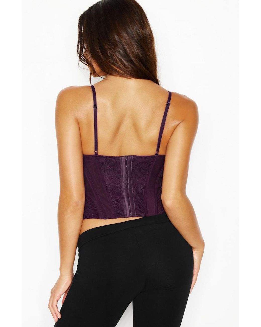Garage Purple Tate Sweetheart Lace Corset