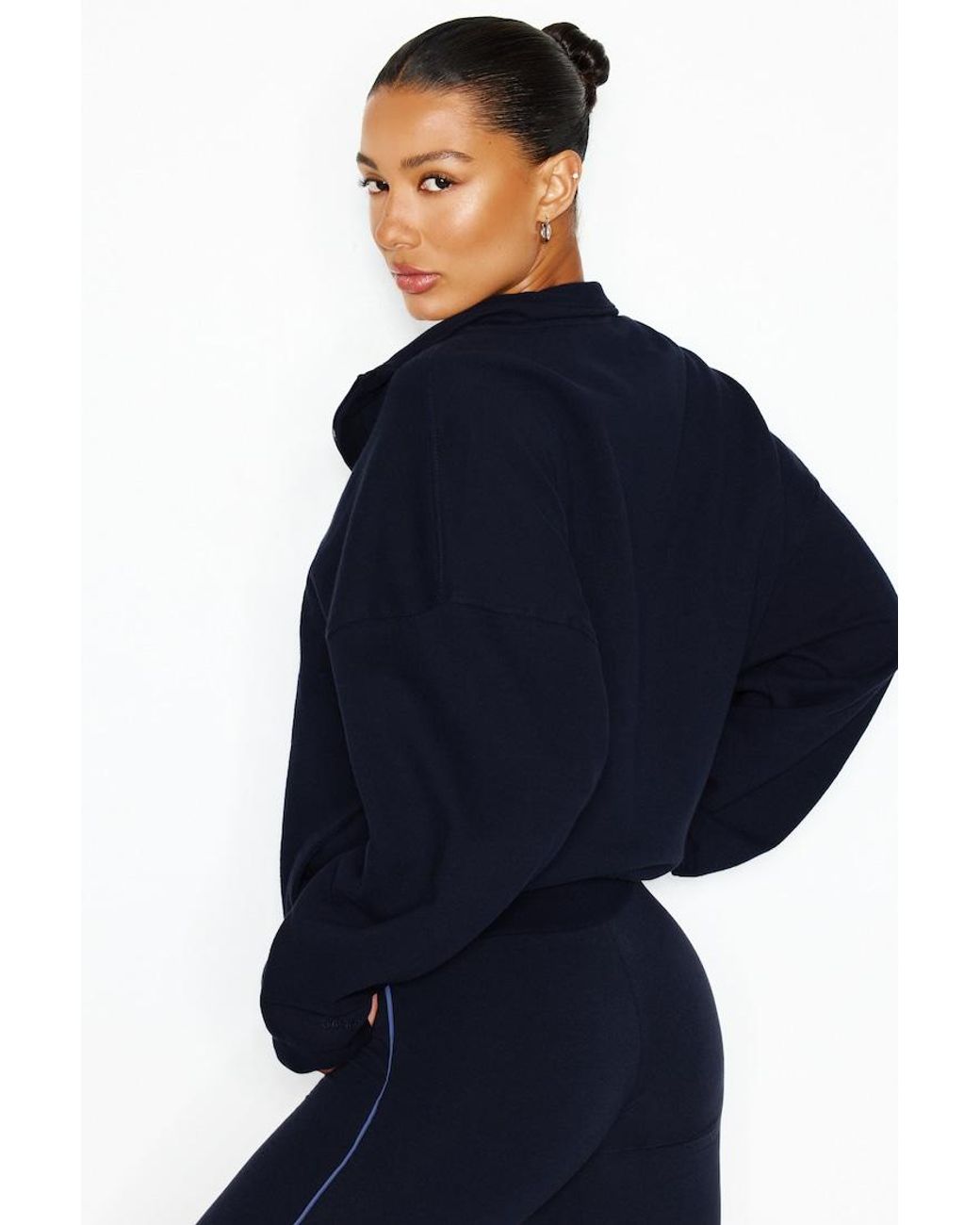 Garage Blue Ultrafleece Half Zip Sweatshirt