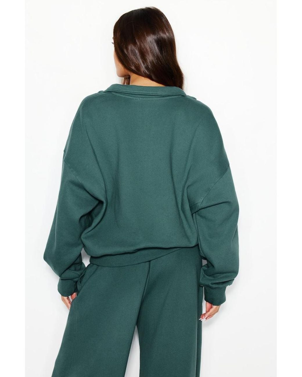 Garage Green Ultrafleece Half Zip Sweatshirt
