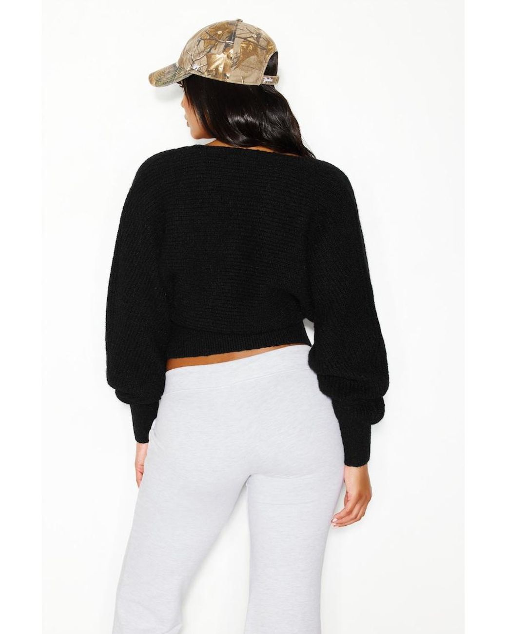 Garage Black Wrapped Up Sweater