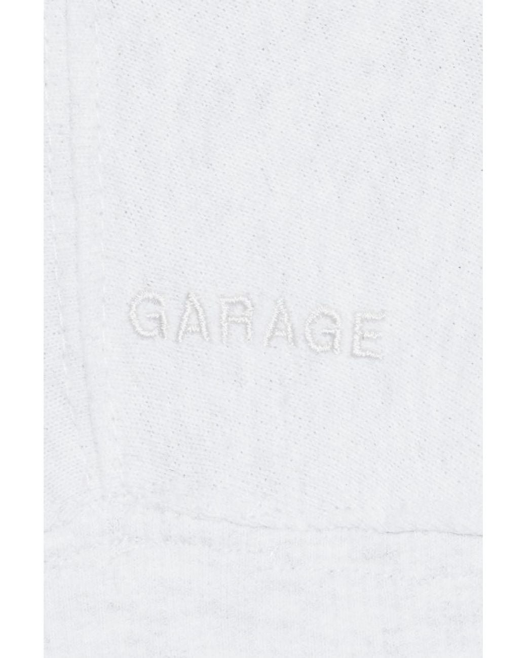 Garage White Softterry Off Shoulder Sweatshirt