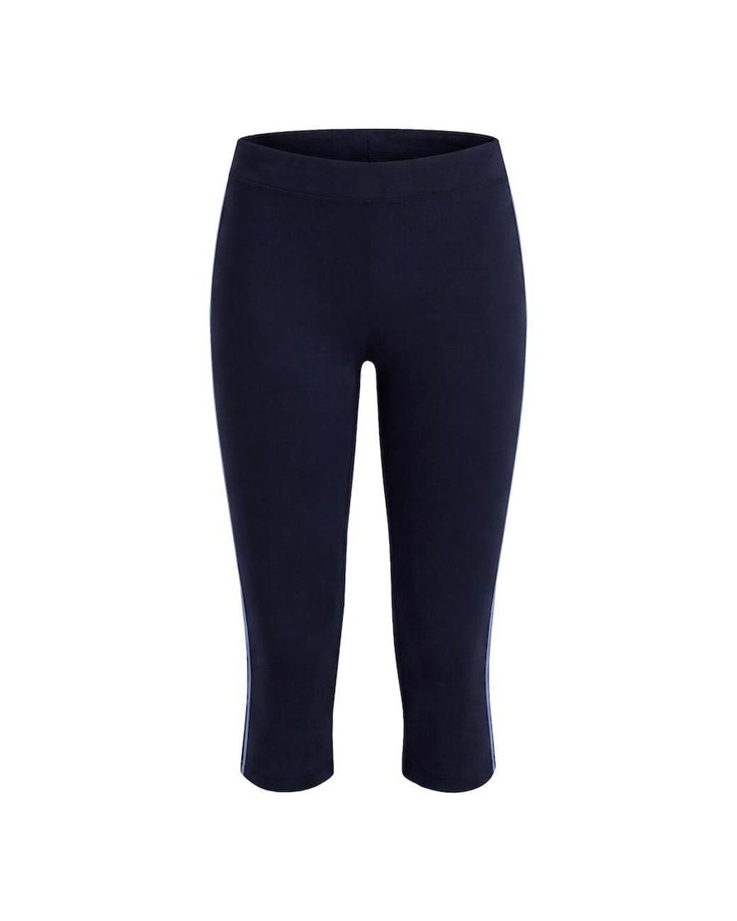 Garage Blue Stretchterry Capri Pants