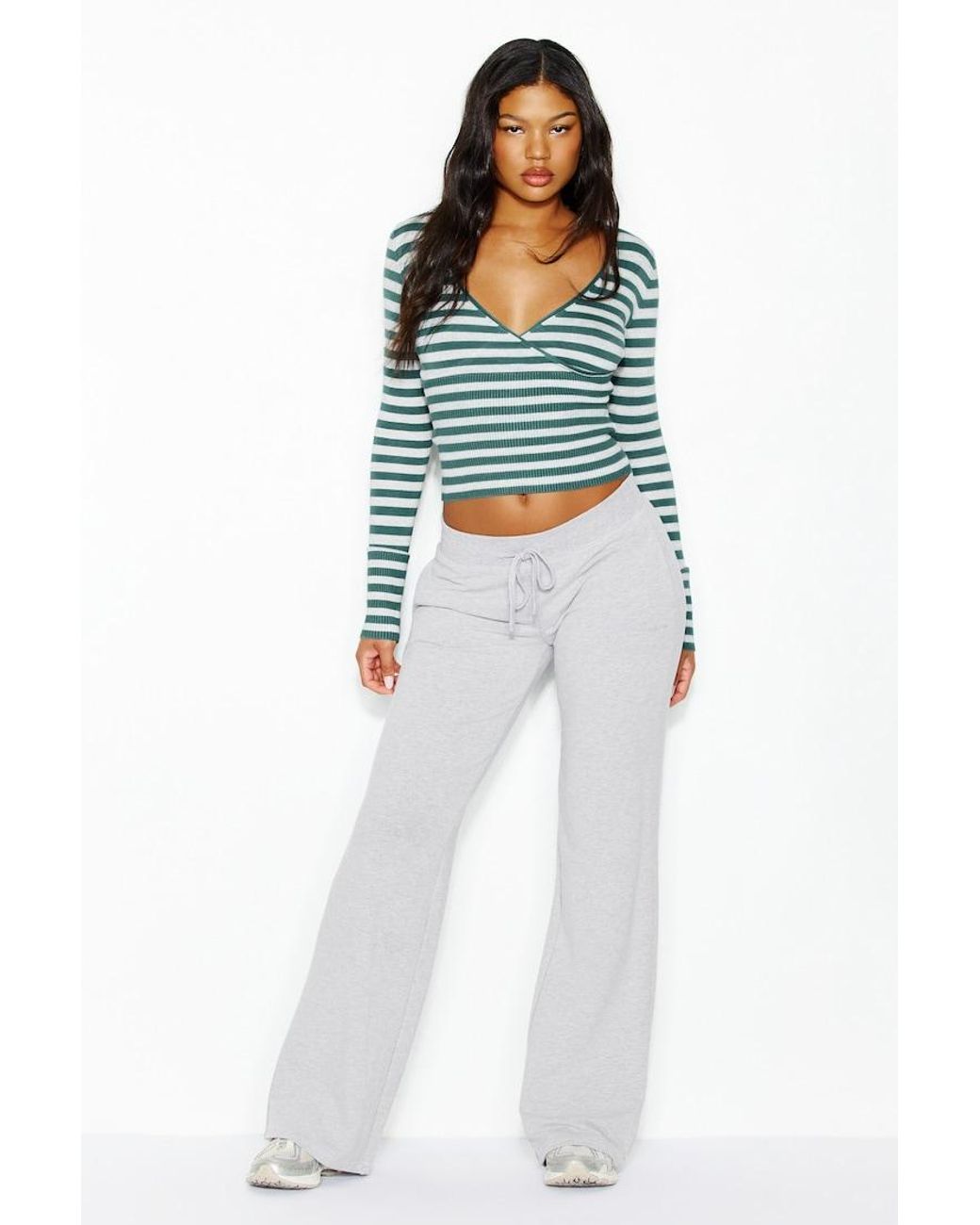 Garage Blue Wrap Me Sweater