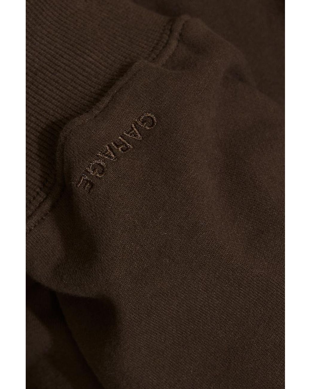 Garage Brown Softterry Off Shoulder Sweatshirt