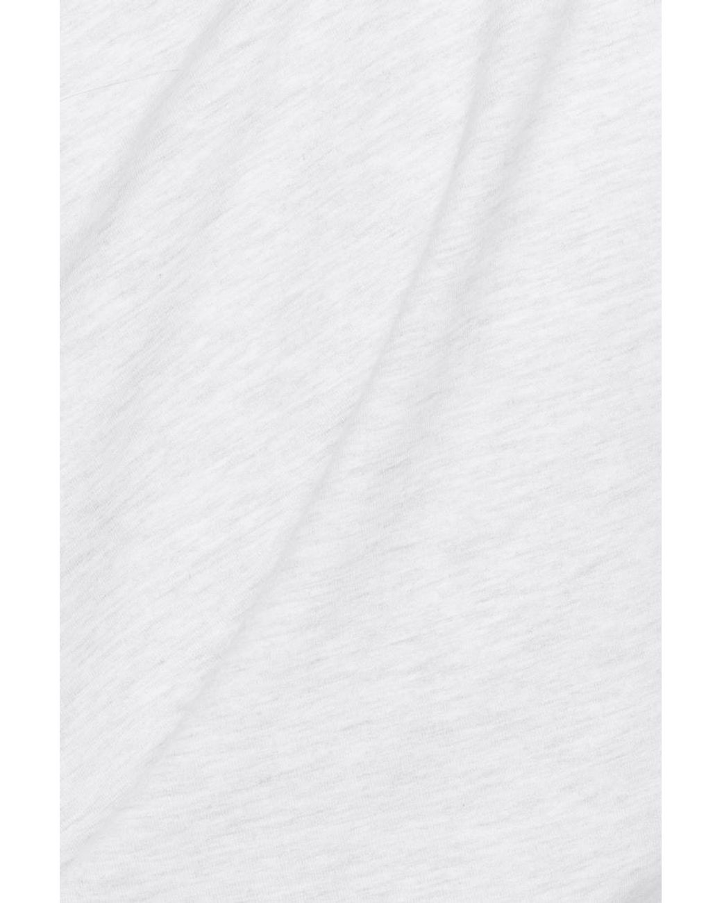 Garage White Stretchterry Off Shoulder Top