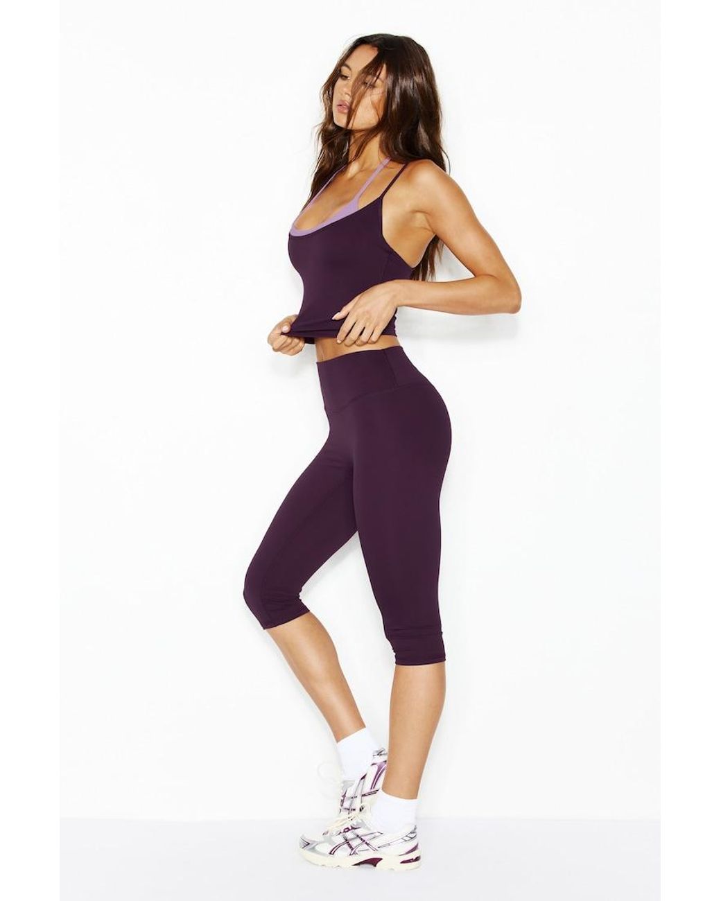 Garage Purple Perfect Peach Active Capris