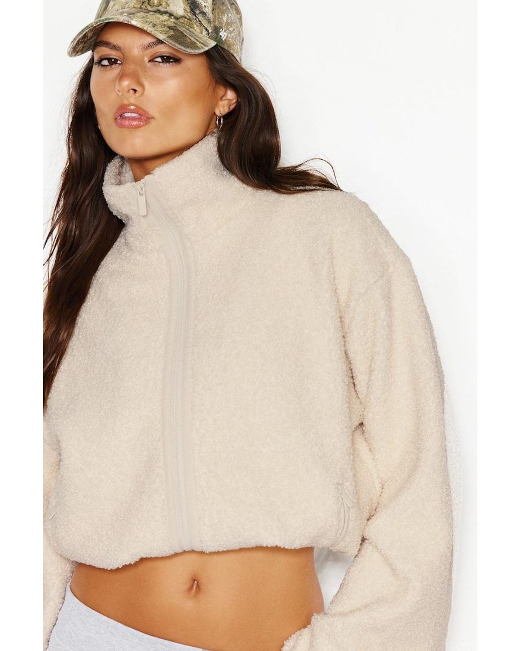 Garage Natural Sherpa Full Zip Jacket