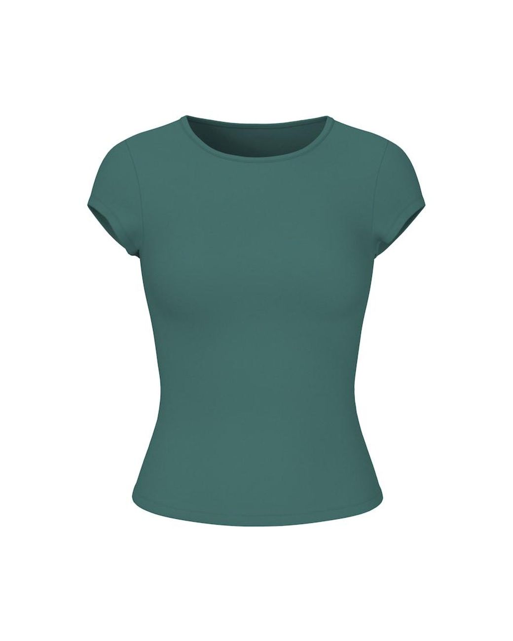 Garage Green Sleek Crewneck T-Shirt