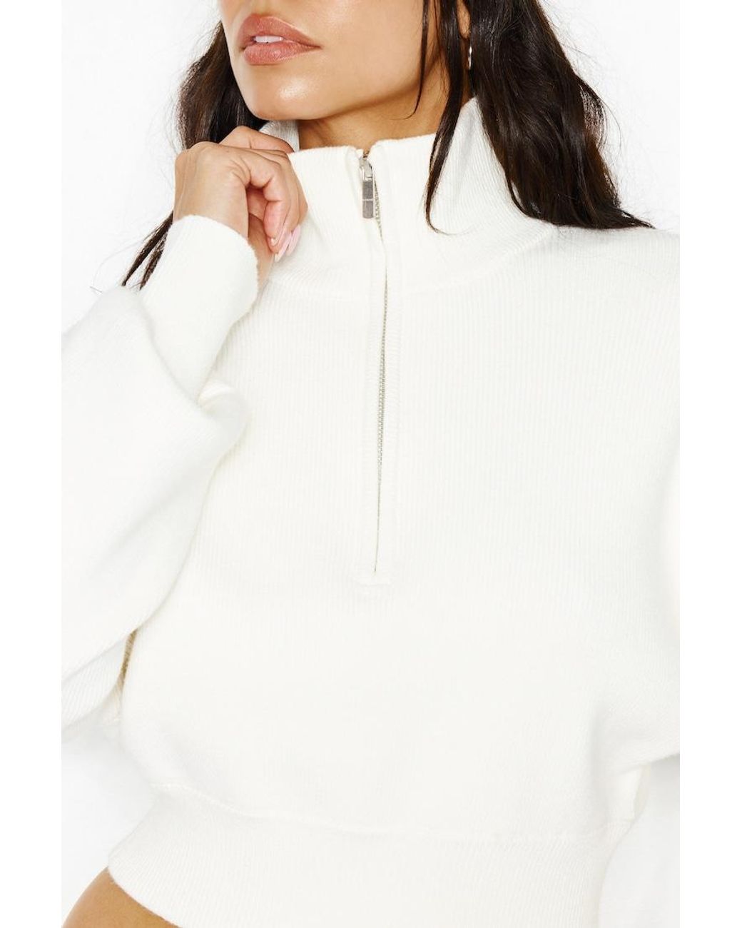 Garage White City Layer Half Zip Jacket