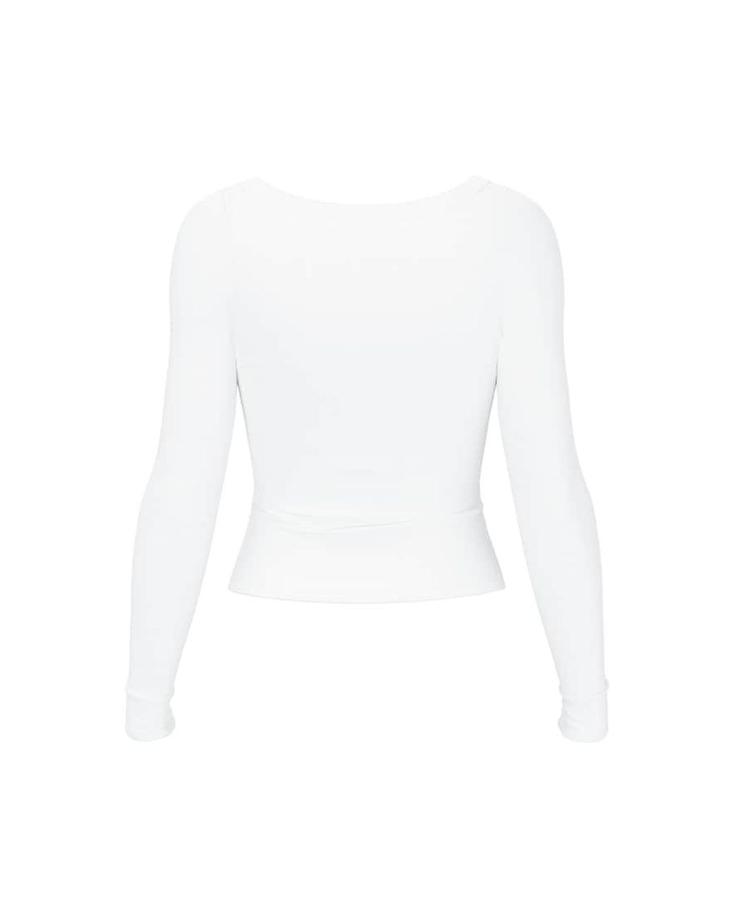Garage White Snatchrib Crossover Longsleeve Top
