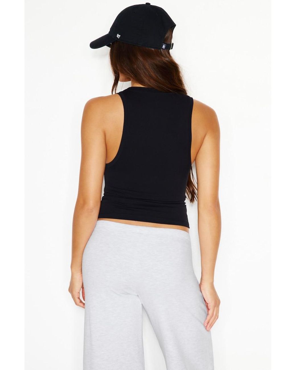 Garage Black Sleek Scoop Tank Top