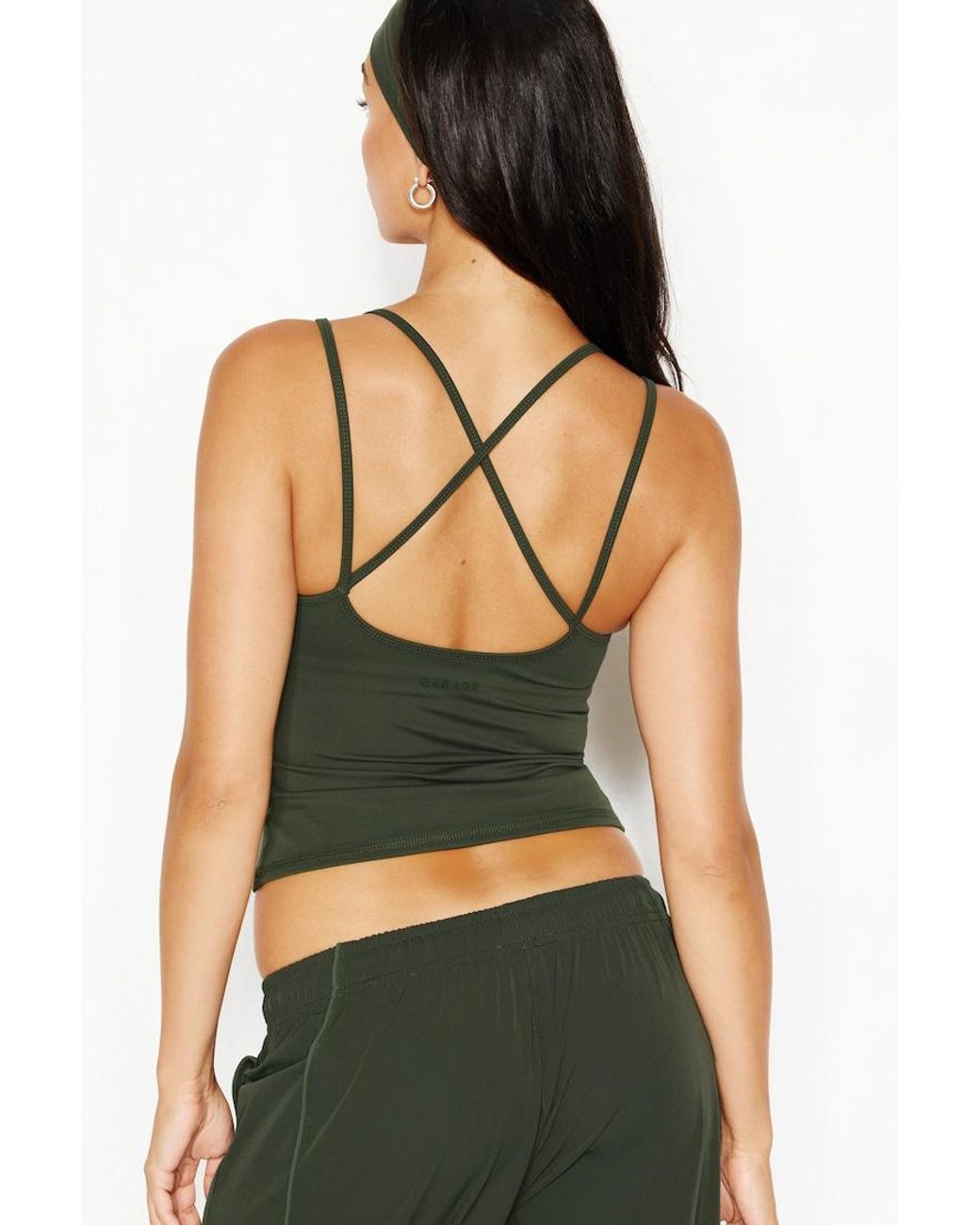 Garage Green Active Double Strap Cami Top