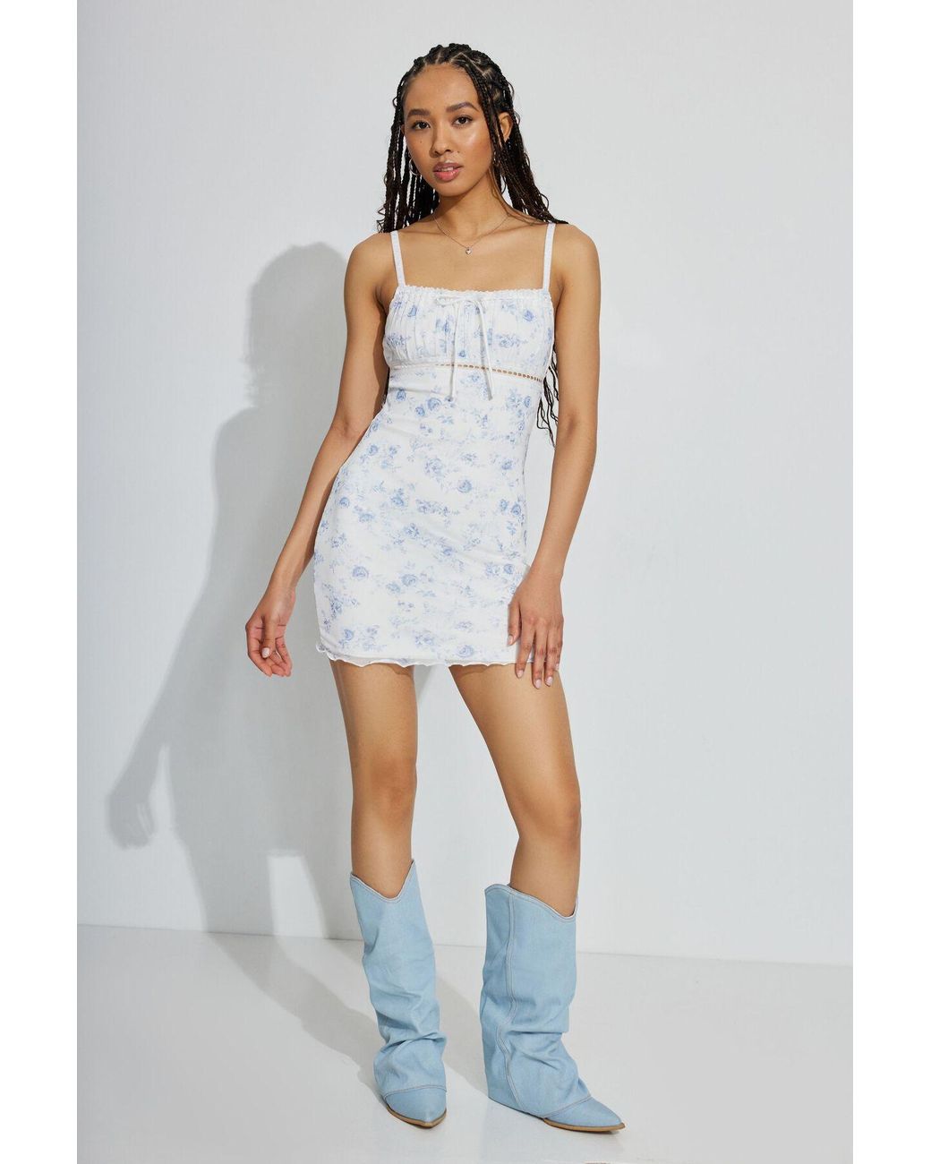 knee length dresses for ladies Kassidy Mesh Mini Dress main image 1