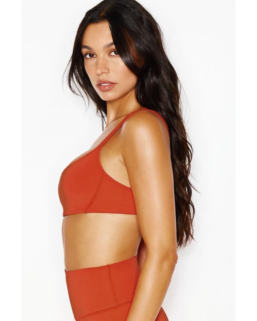 Garage Red Active Double Strap Micro Bra
