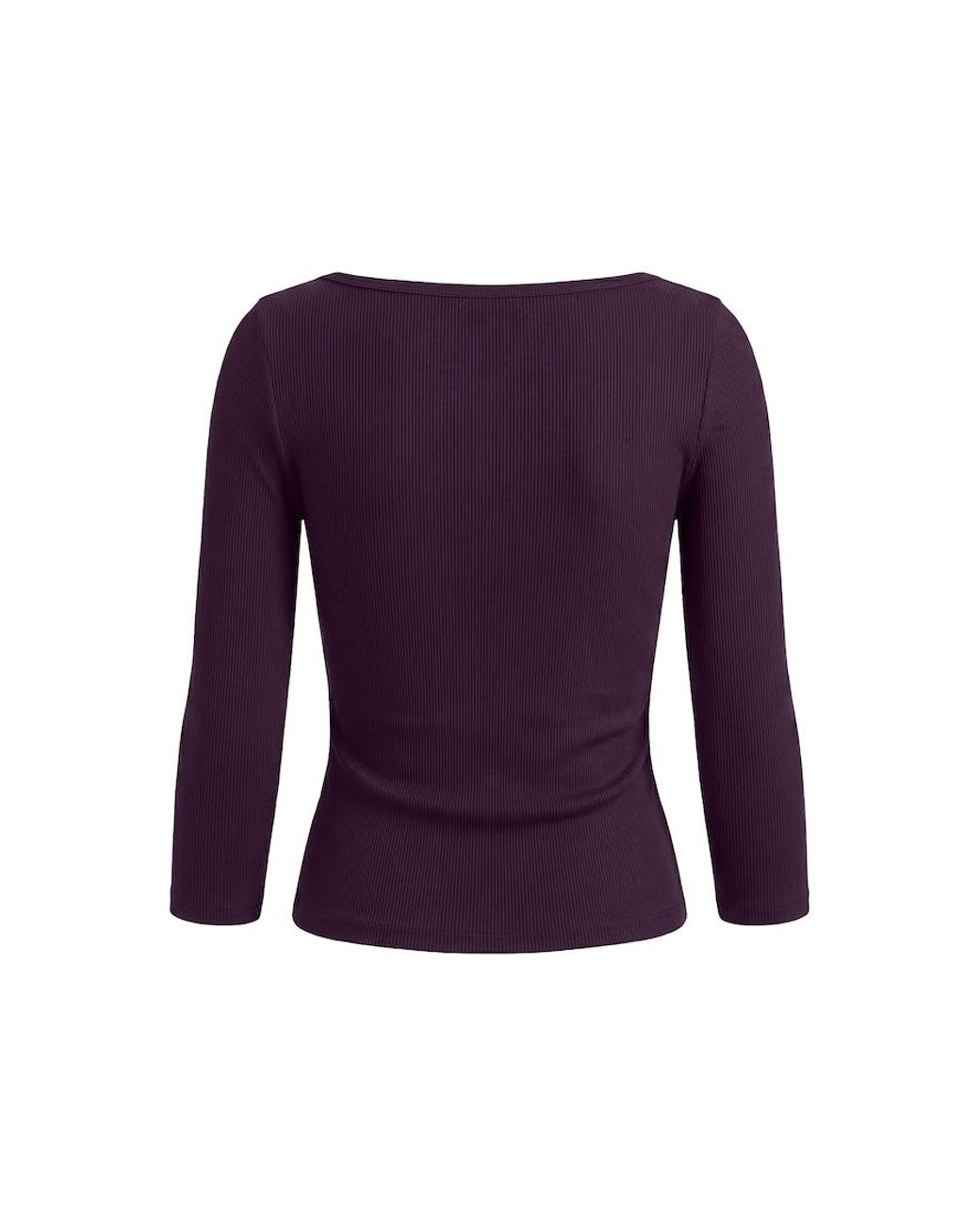 Garage Purple Snatchrib 3/4 Sleeve Top