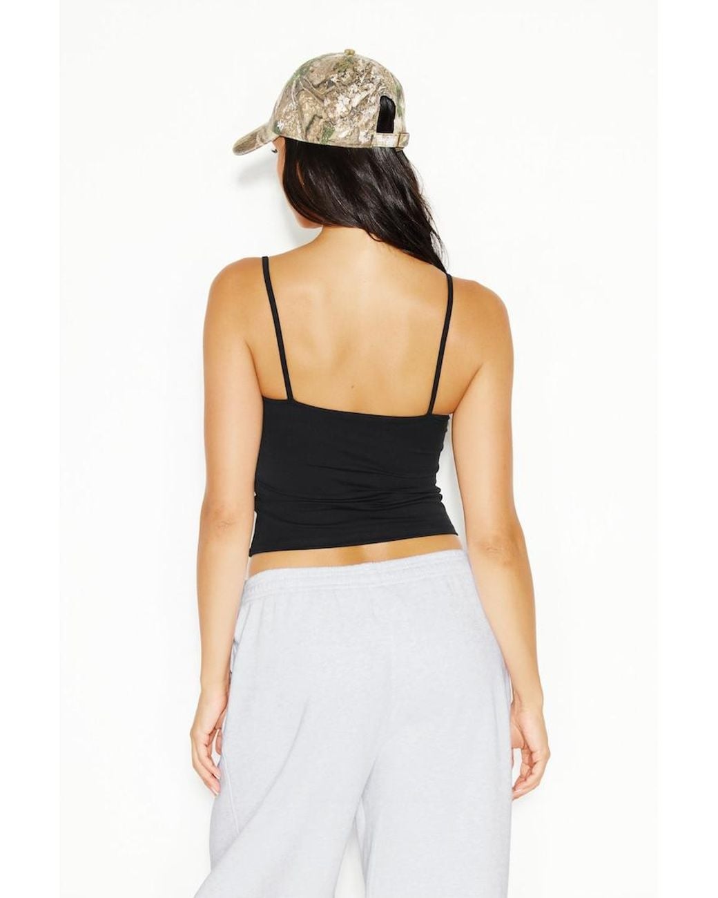 Garage Black Sleek High Point Cami Top
