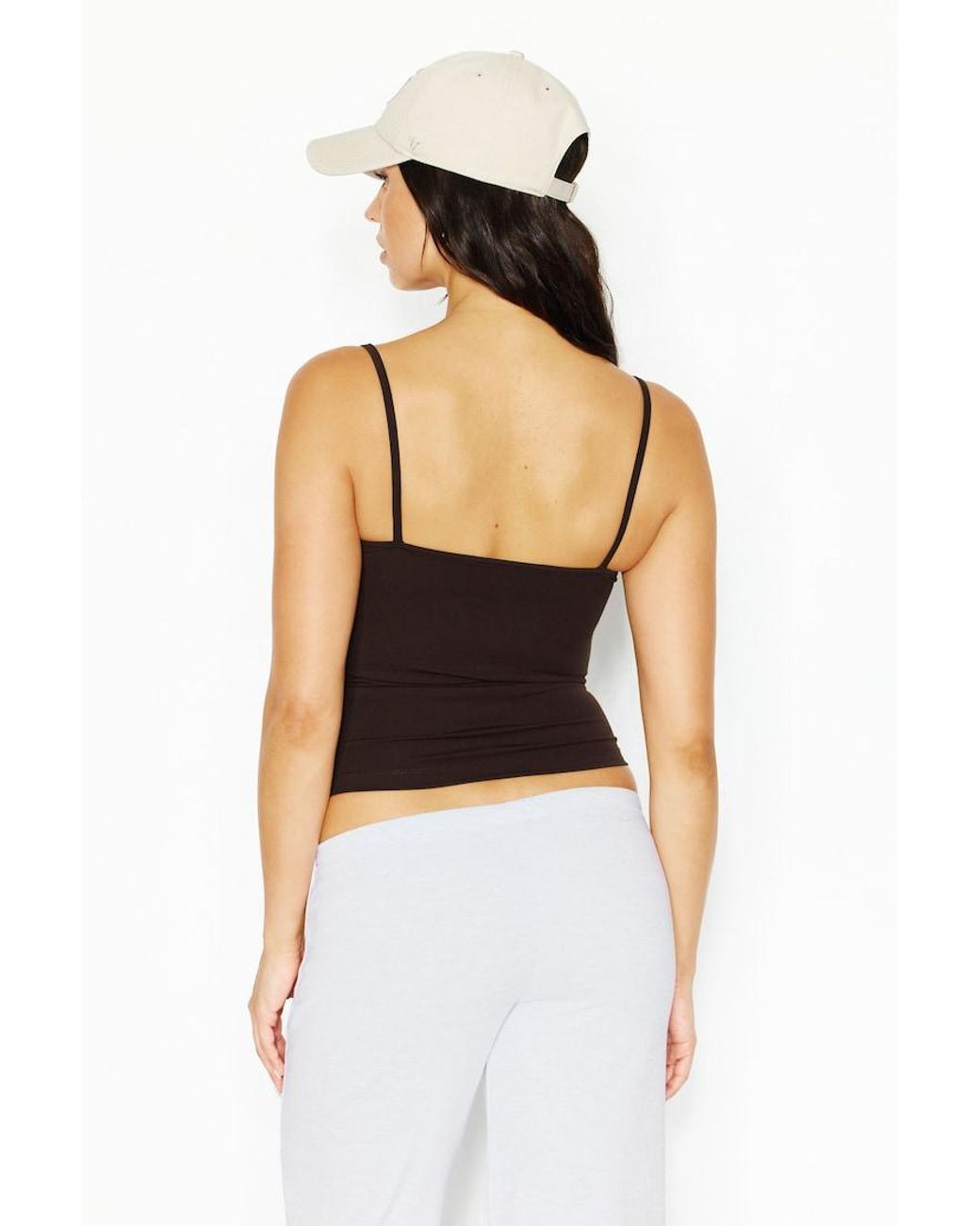 Garage White Sleek Scoop Cami Top