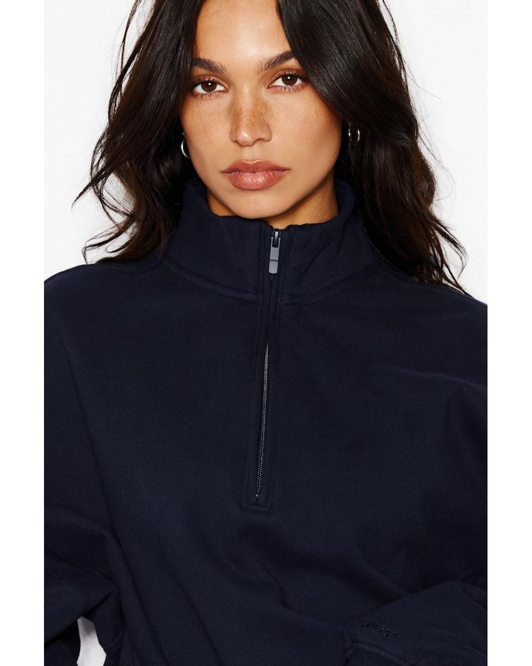 Garage Blue Ultrafleece Half Zip Sweatshirt