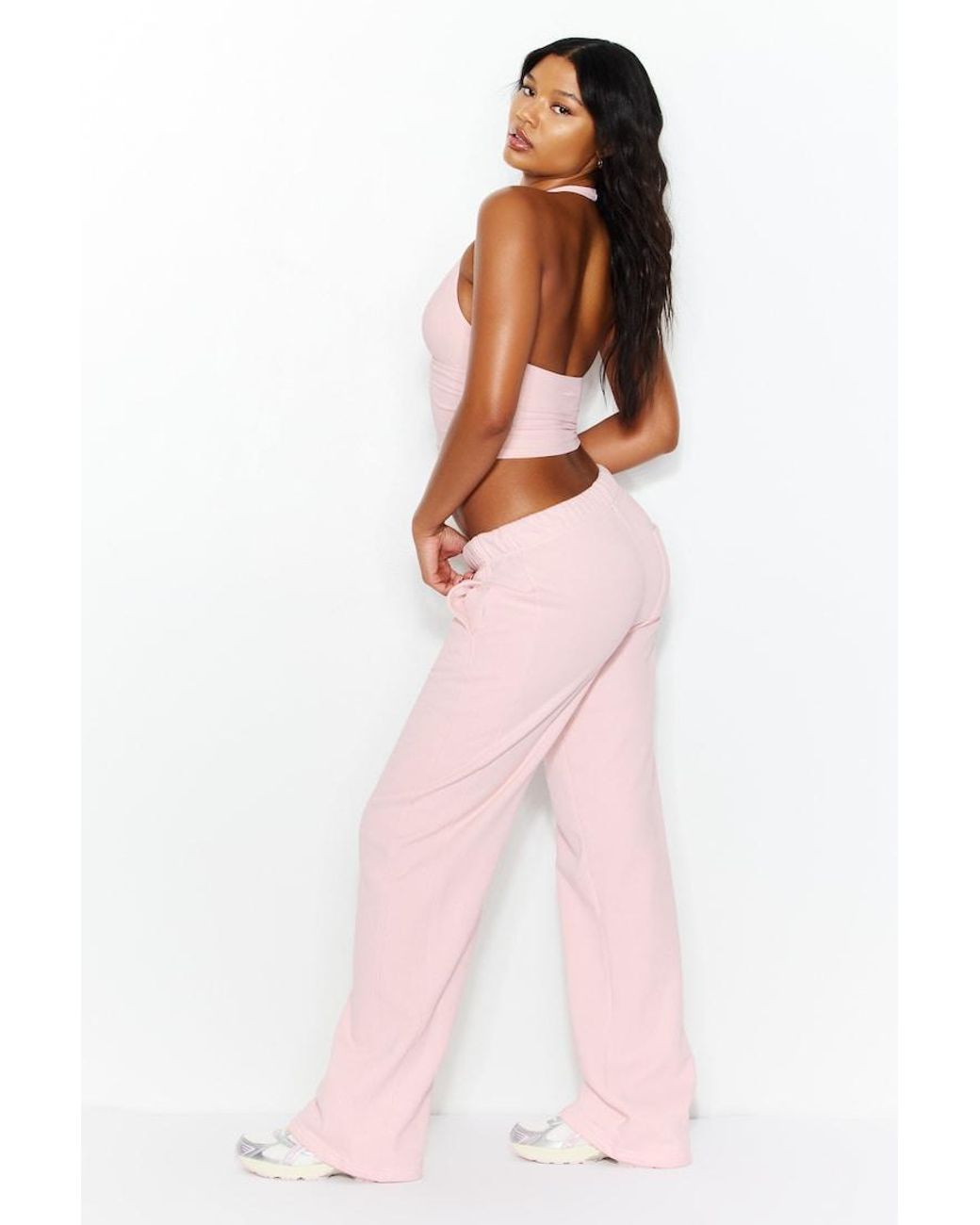 Garage Pink Ultrafleece Straight Leg Sweatpants