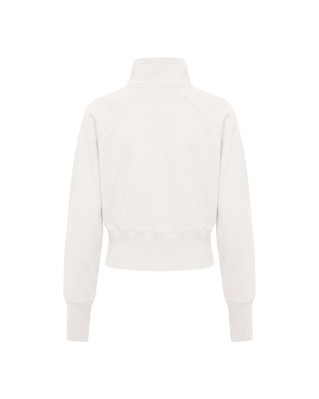 Garage White Ultrafleece Funnel Half Zip Sweatshirt