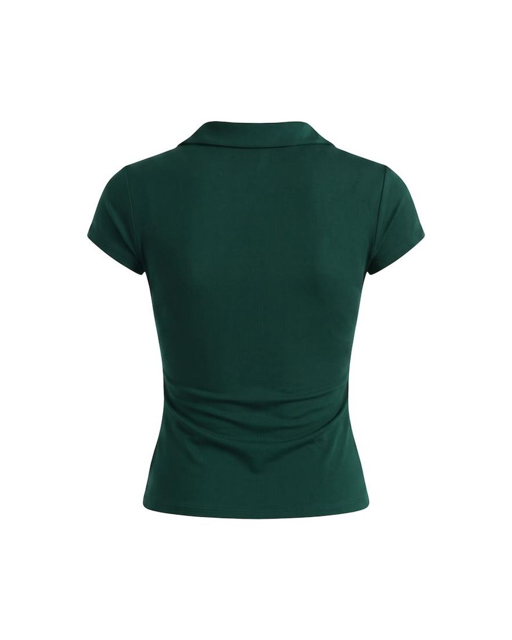 Garage Green Sleek Short Sleeve Polo Top