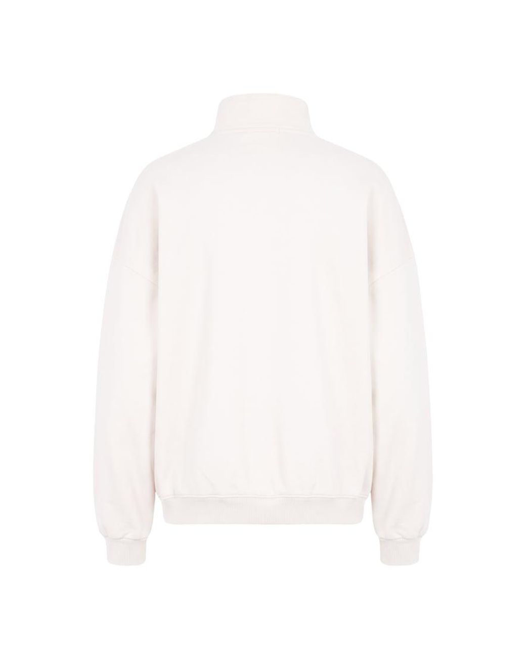 Garage White Ultrafleece Mockneck Full Zip Sweatshirt