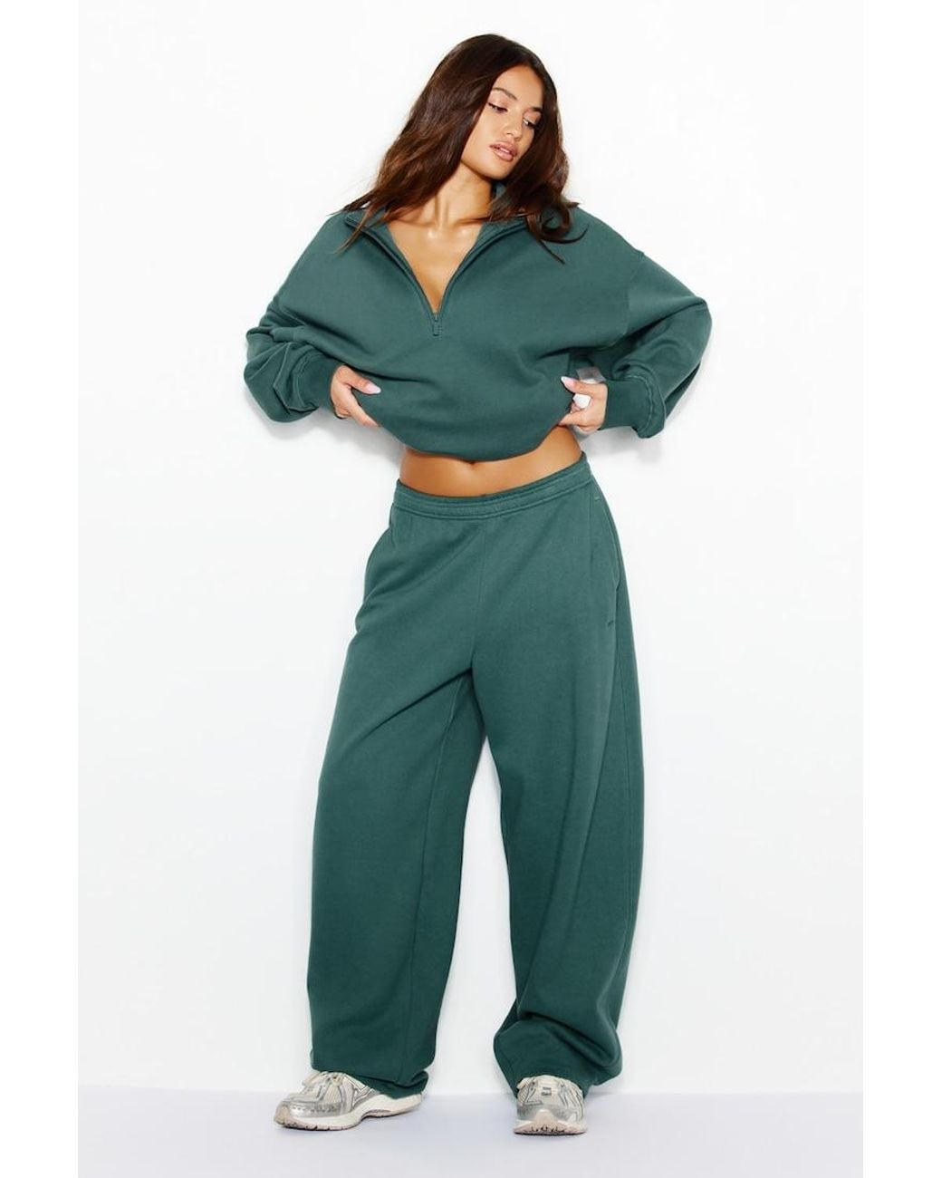 Garage Green Ultrafleece Half Zip Sweatshirt