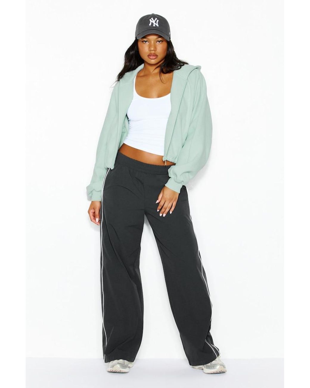 Garage Green Cocoon Zippie With Bungee Drawstring