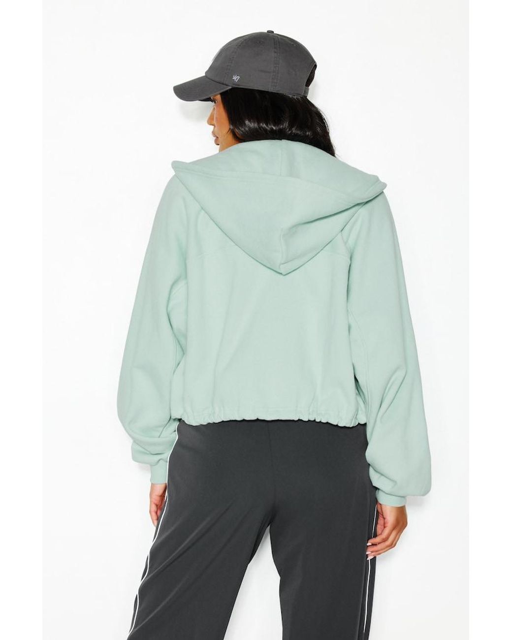 Garage Green Cocoon Zippie With Bungee Drawstring
