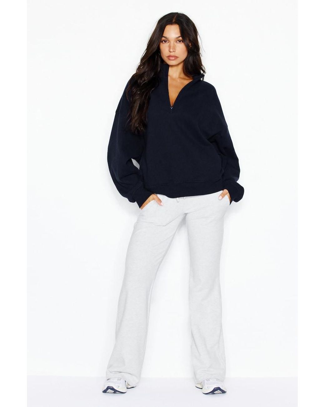 Garage Blue Ultrafleece Half Zip Sweatshirt