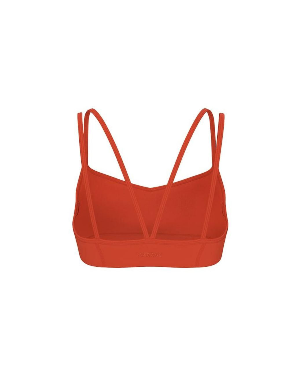 Garage Red Active Double Strap Micro Bra