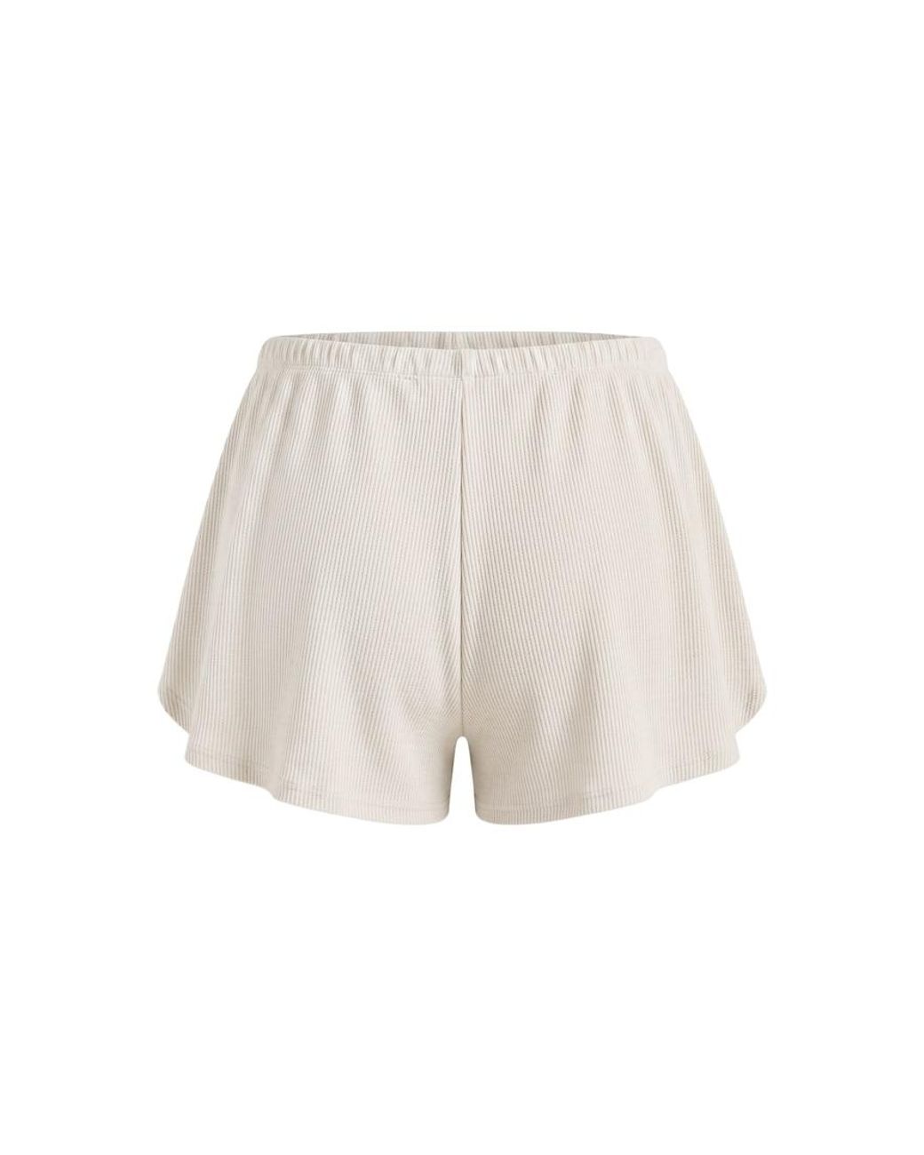 Garage White Waffle Shorts
