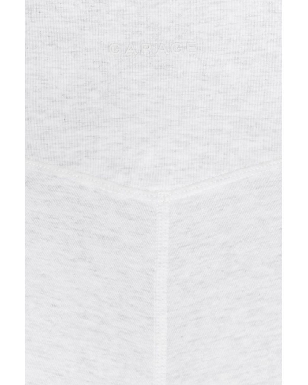 Garage White Soft Cotton Booty Short