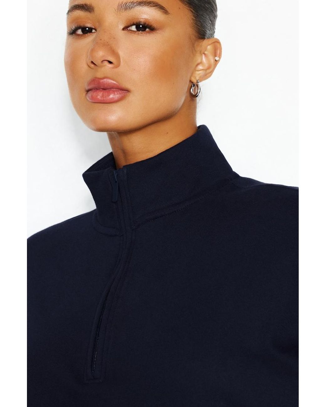 Garage Blue Ultrafleece Half Zip Sweatshirt