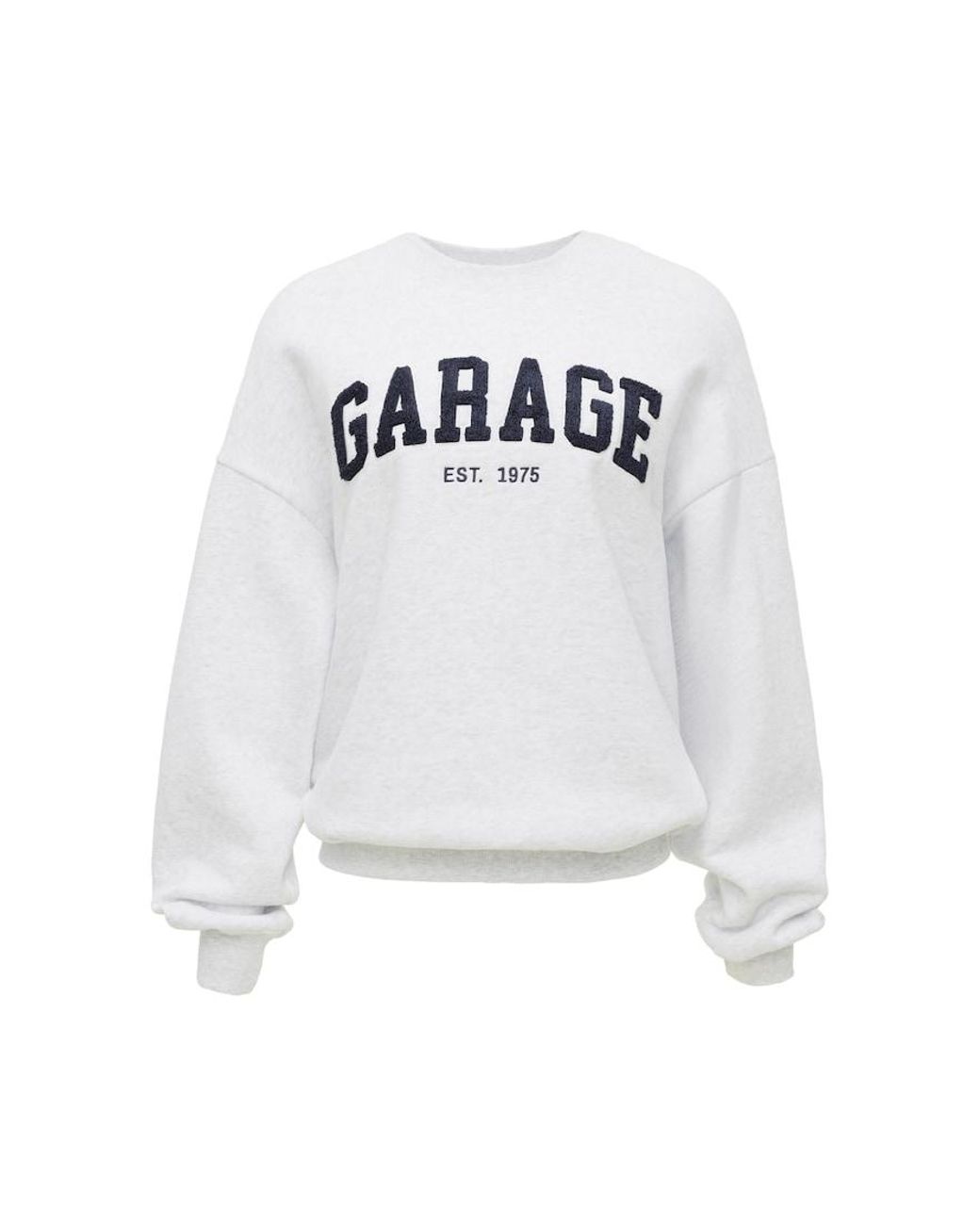 Garage White Ultrafleece Crewneck Sweatshirt