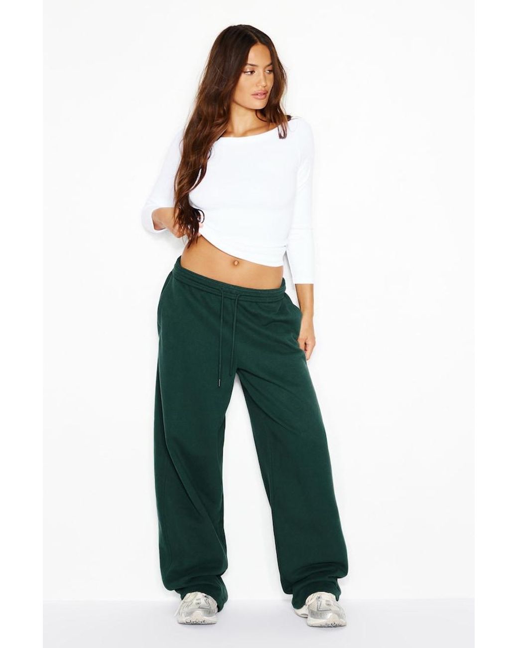 Garage White Snatchrib 3/4 Sleeve Top