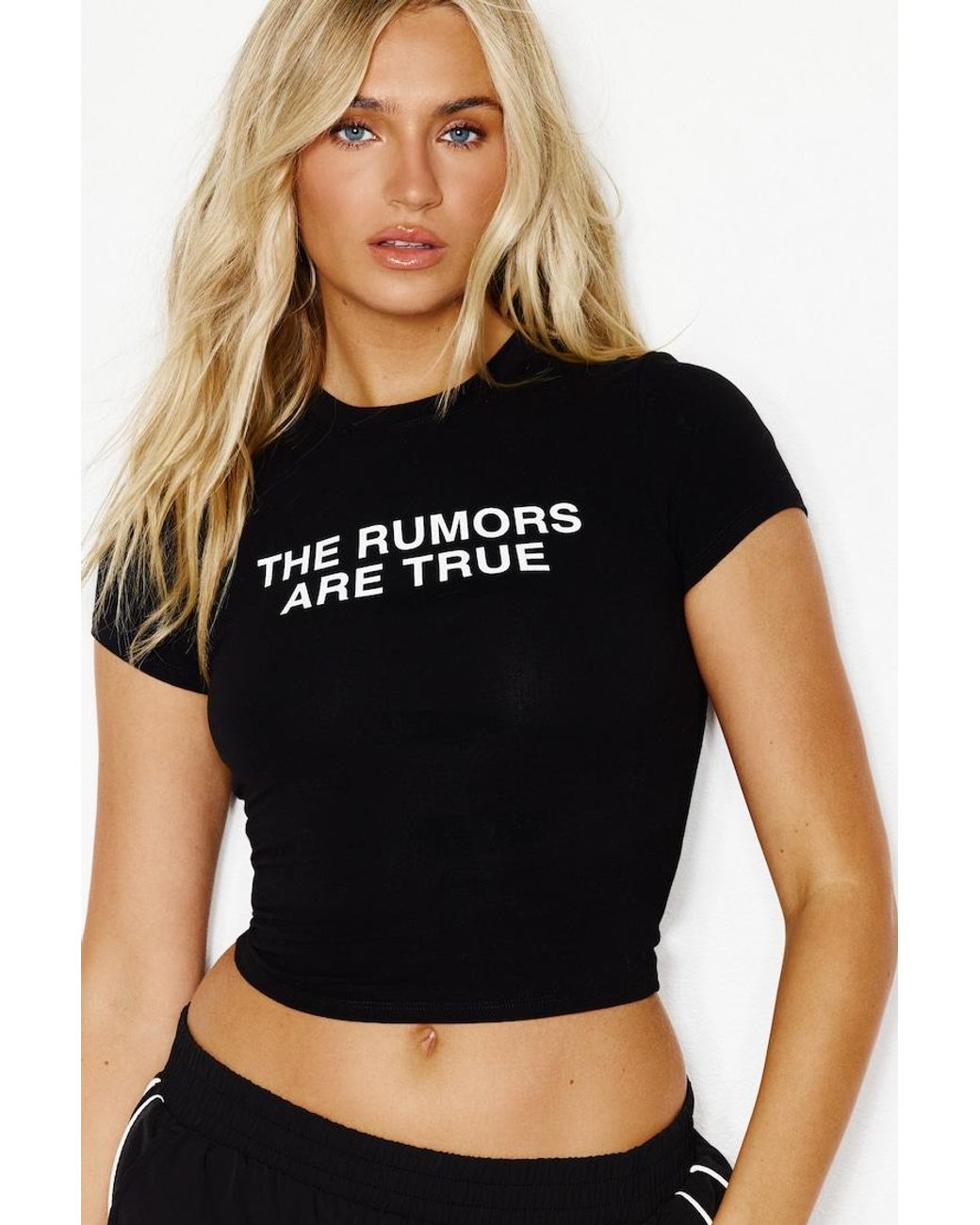 Garage Black Supersoft Cropped Crewneck T-Shirt