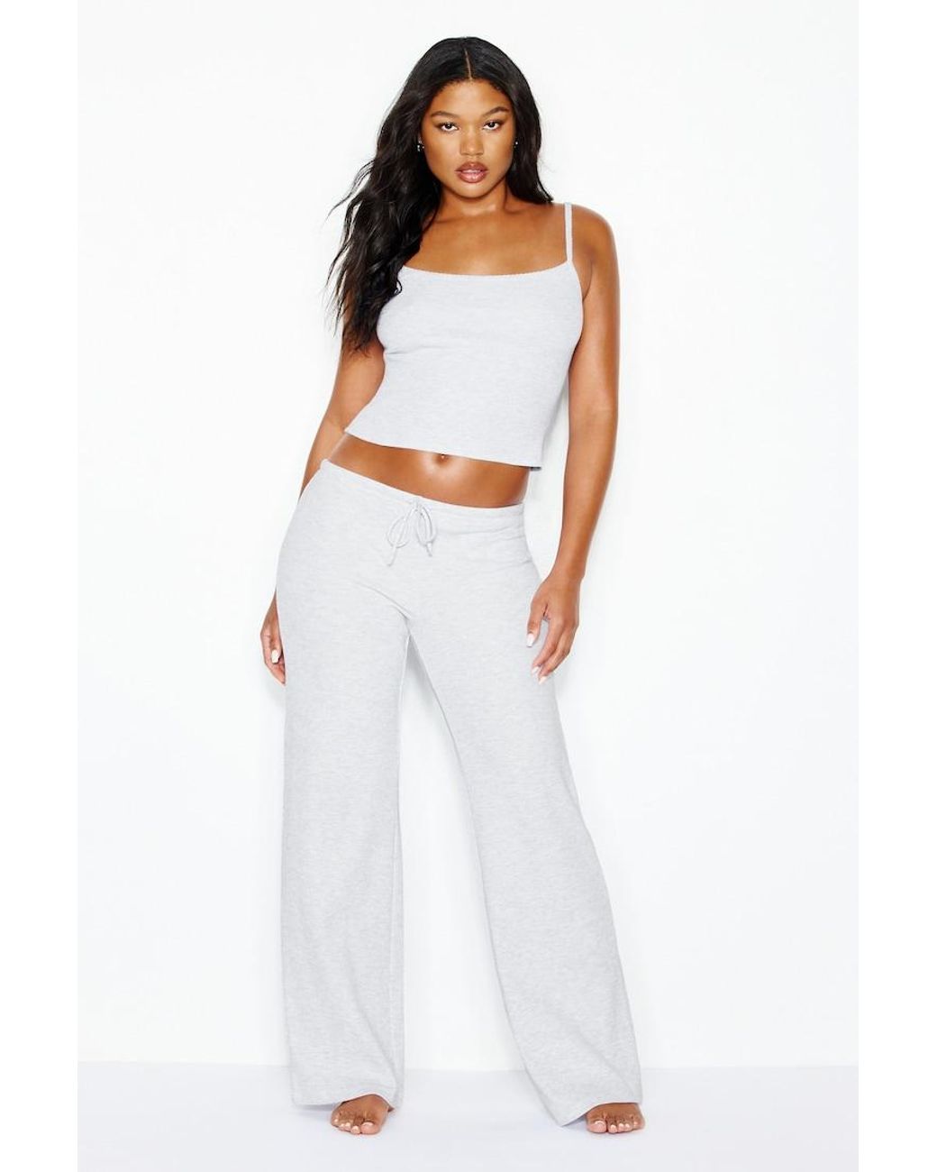 Garage White Waffle Cami Top