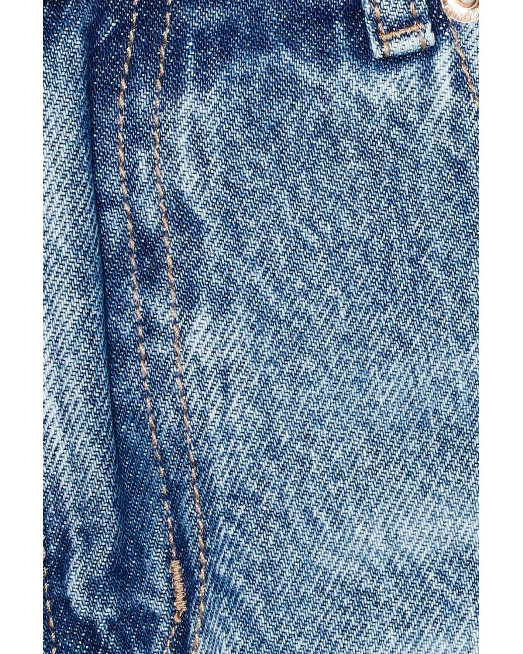 Garage Blue Denim Relaxed A-Line Shorts