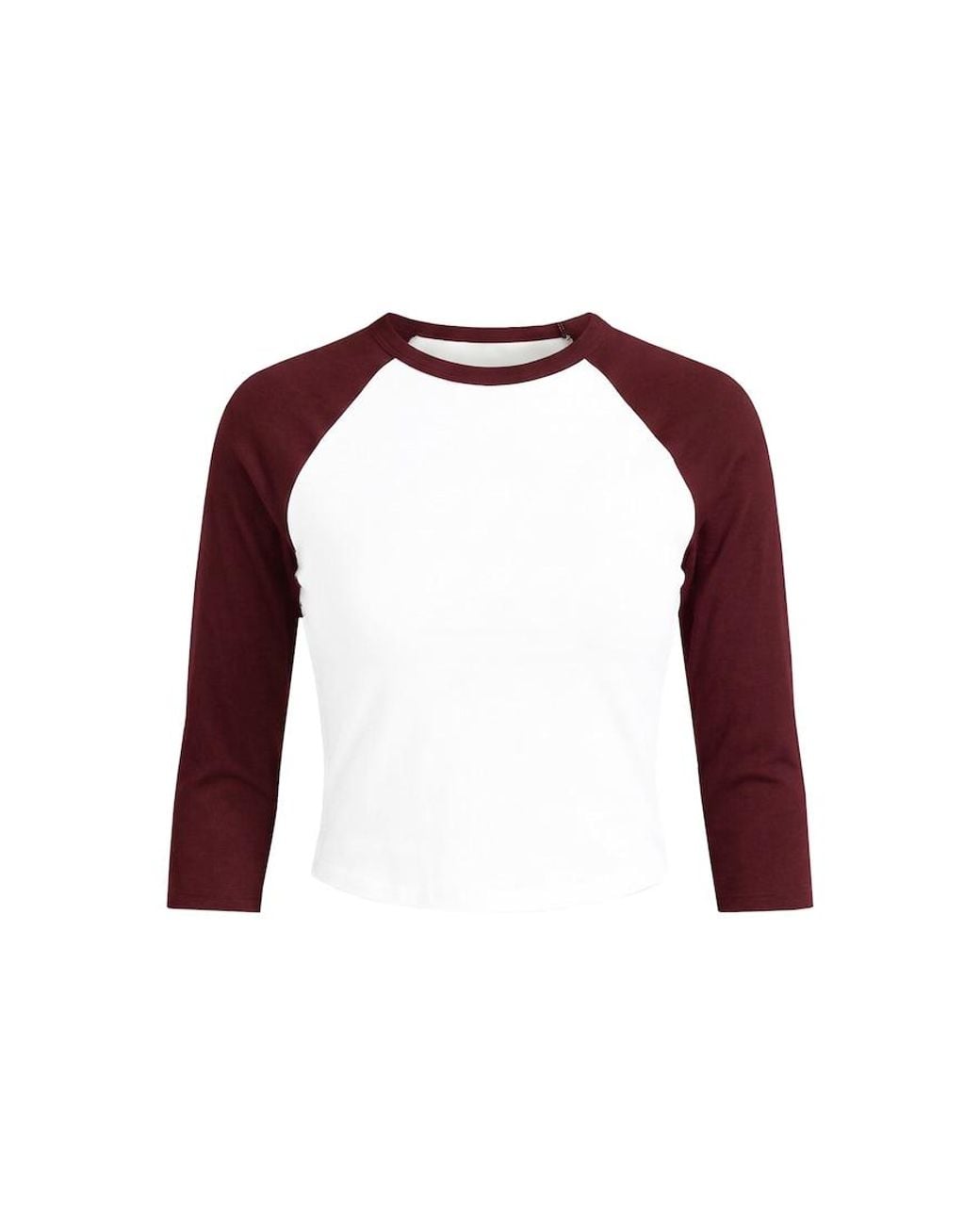Garage Red Raglan Baseball 3/4 Sleeve Top
